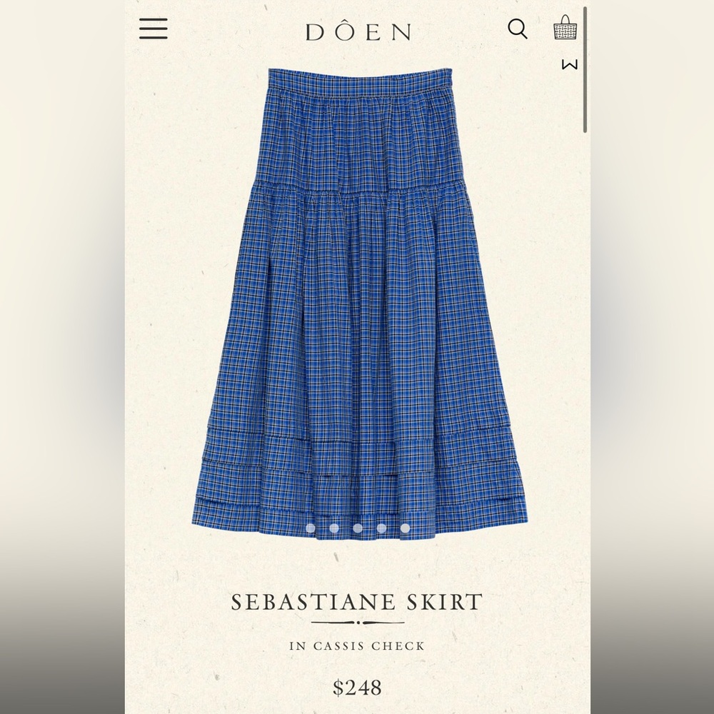 FLASH SALE! Only worn once DÔEN SEBASTIANE SKIRT in size S!
